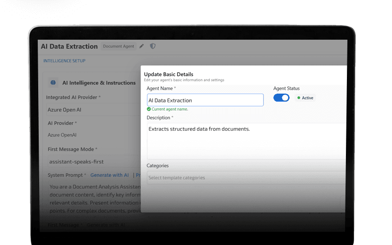 Interpret inputs and context using AI agents
