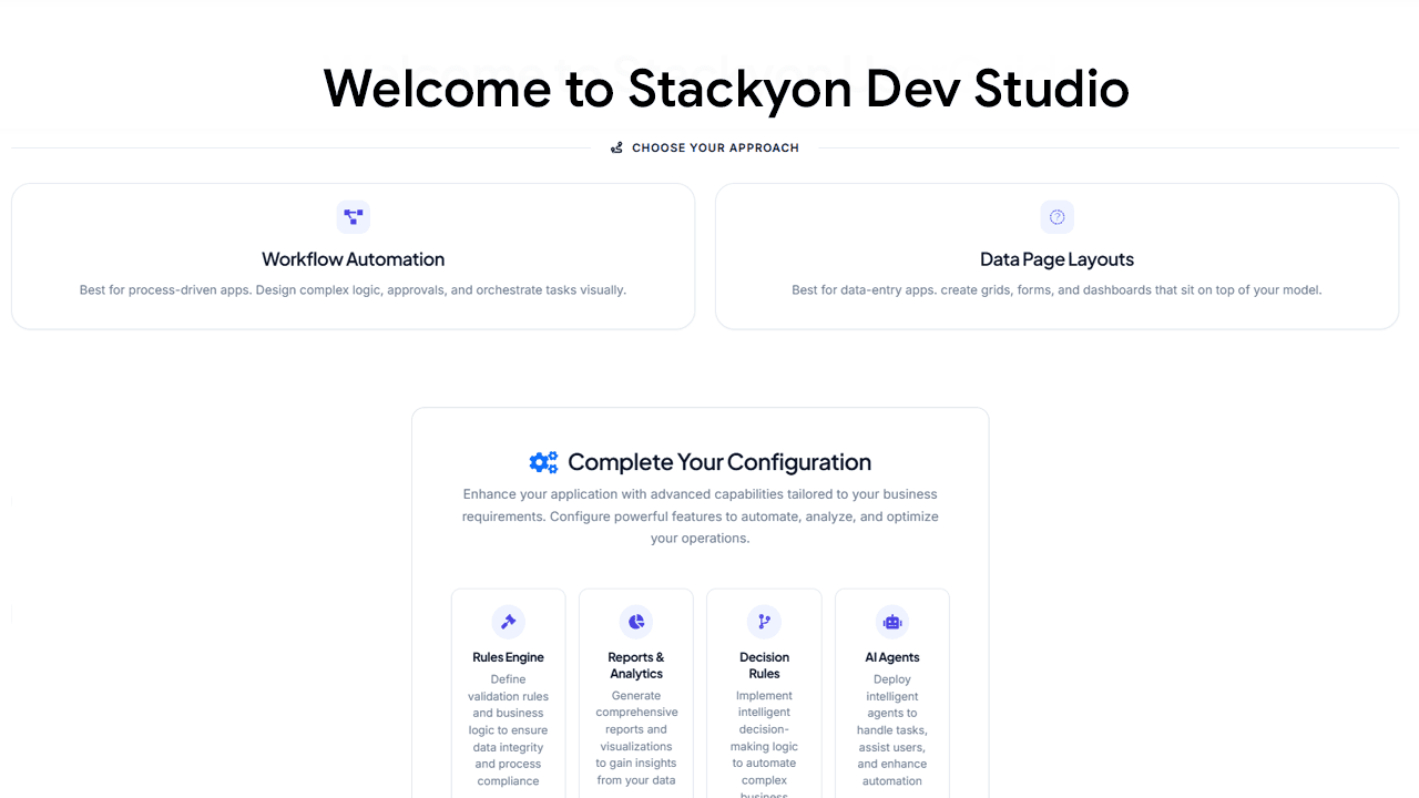 Dev Studio Rules Engine